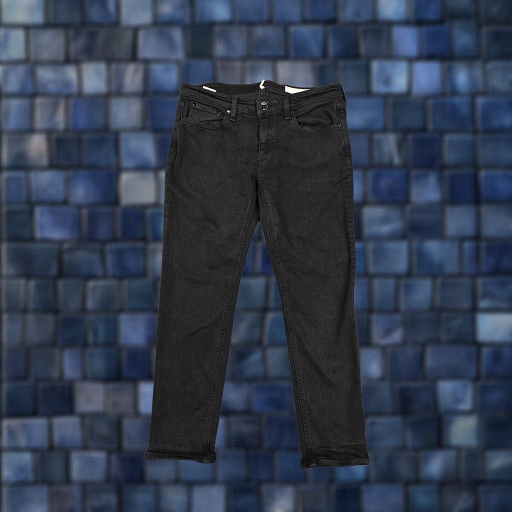 Rag & Bone Rag & bone Jeans Womens 26 Black Low Rise Slim Boyfriend Stretch Denim Shirt? Size 26" / US 2 / IT 38 - 1 Thumbnail