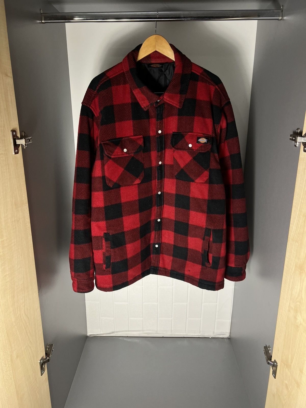 Dickies VINTAGE DICKIES FLANNEL SHERPA JACKET CASUAL DESIGNER 90s Size US XXL / EU 58 / 5 - 1 Thumbnail