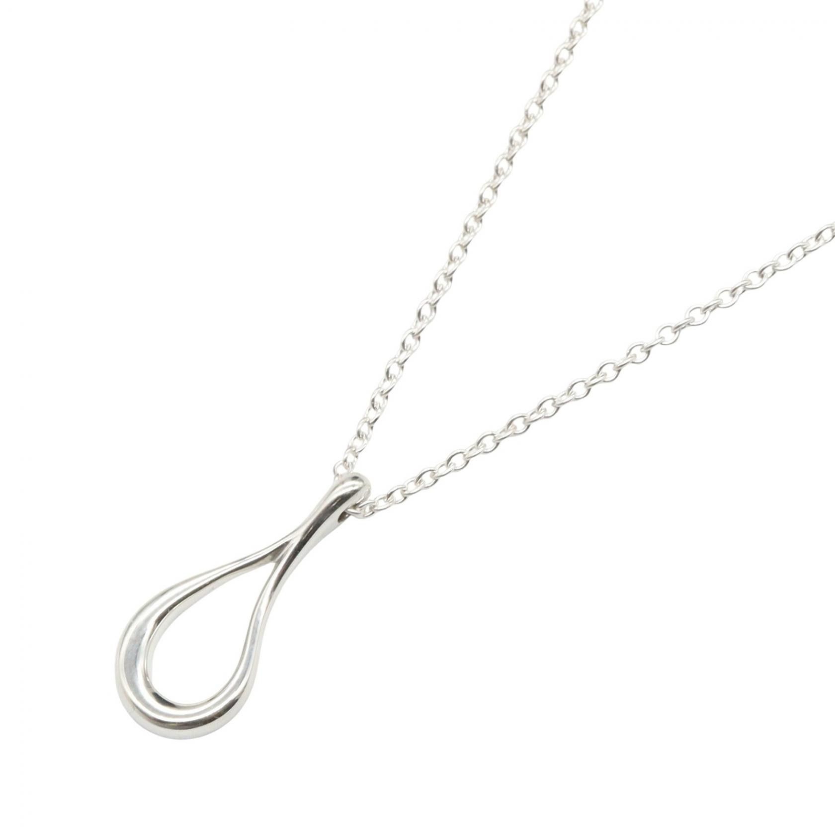Tiffany & Co. Tiffany & Co. Tiffany＆Co. Open Tear Drop 925 Silver Necklace Precious Metal Necklace DUTY FREE for USA Size ONE SIZE - 1 Thumbnail