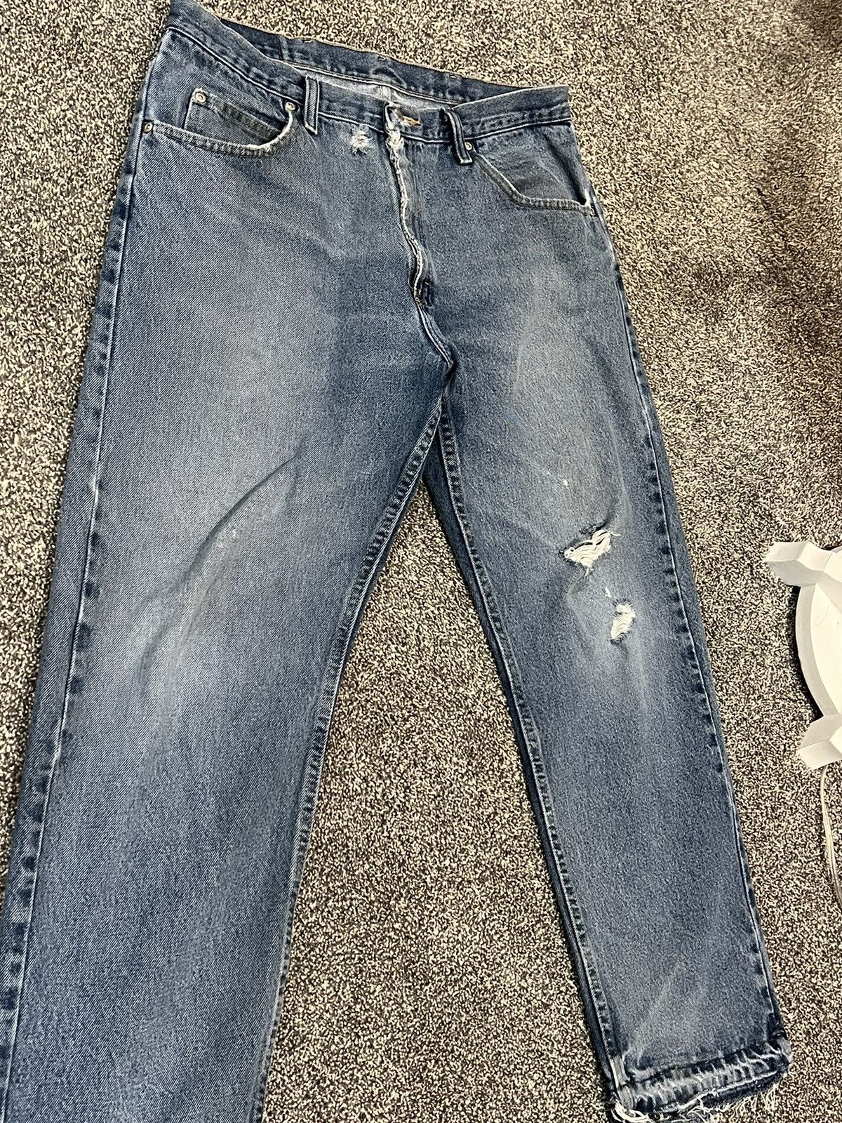 Vintage × Wrangler Wrangler Vintage Distressed Denim Size US 36 / EU 52 - 7 Thumbnail
