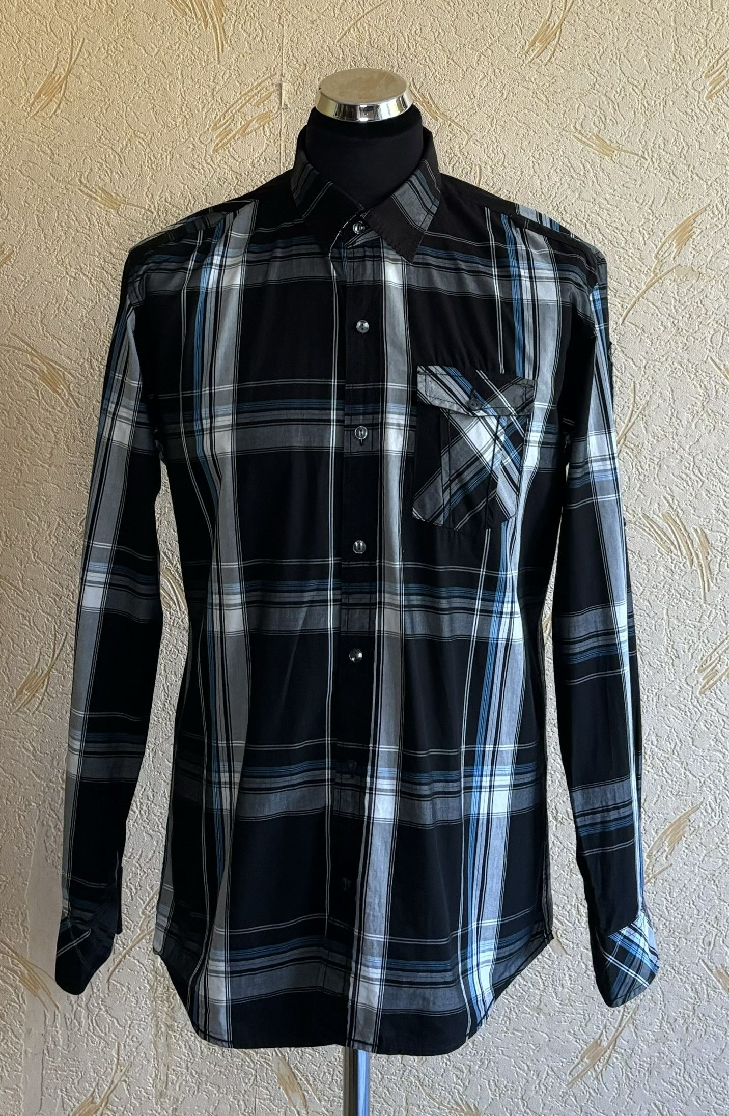 Paul Smith Paul Smith Italian Fit 69 black white check shirt size XL Size US XL / EU 56 / 4 - 1 Thumbnail