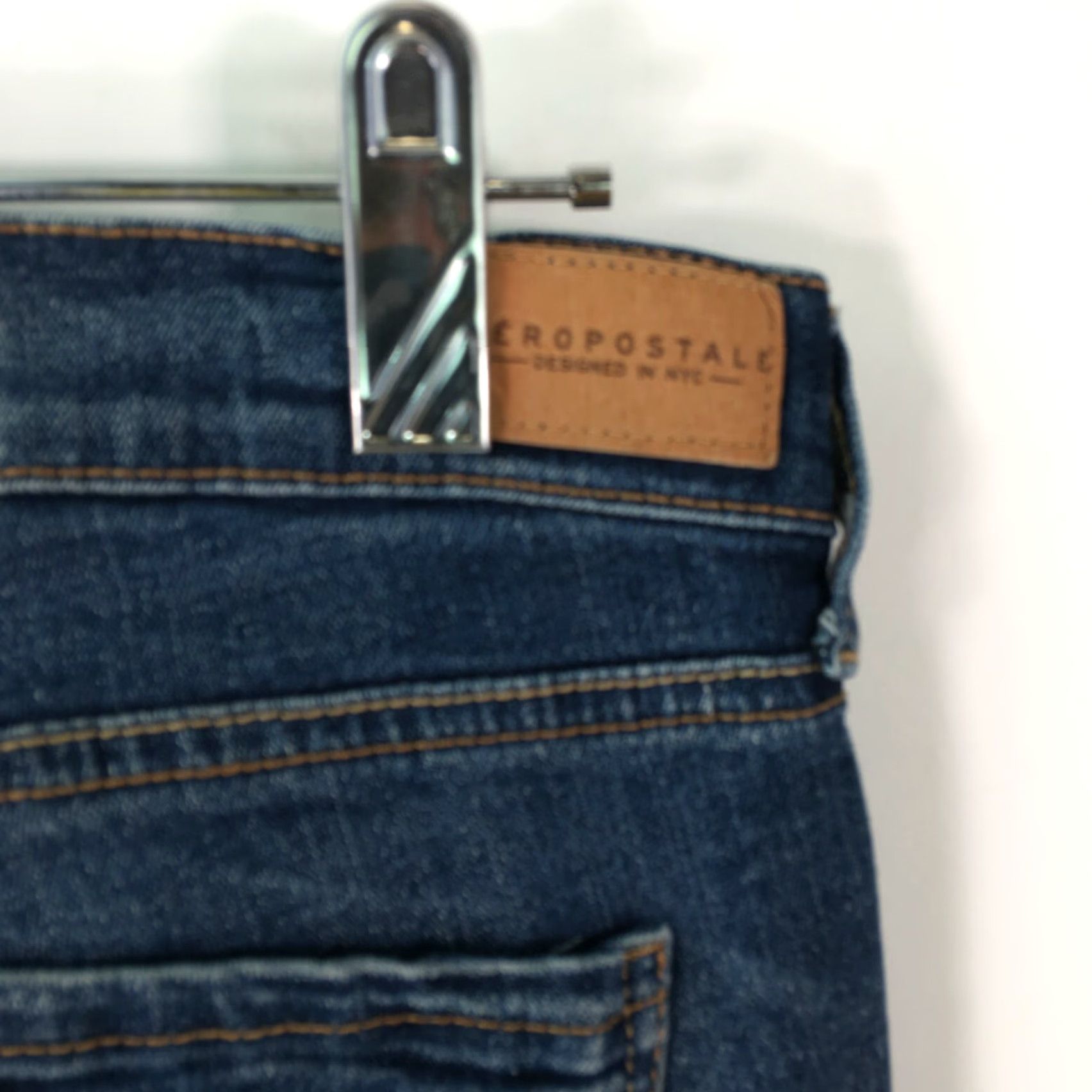 Vintage VINTAGE Aéropostale Bayla Skinny Jeans Women 32x32 Blue Denim Stretch Size 6 90s City College Skinny Jeans Size 28" / US 6 / IT 42 - 7 Thumbnail