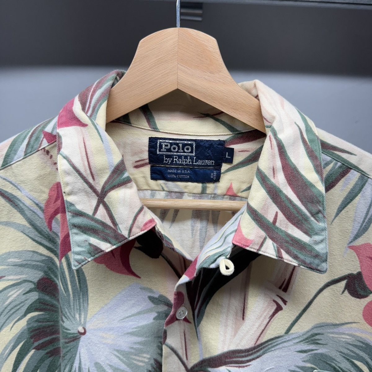 Polo Ralph Lauren 90s Polo Ralph Lauren Loop Collar Aloha Floral Shirt USA Size US XL / EU 56 / 4 - 3 Thumbnail