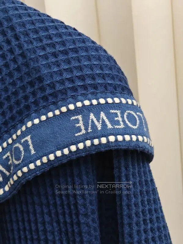 Loewe Loewe Blue Check Long Sleeve Cardigan . Size XL / US 12-14 / IT 48-50 - 6 Thumbnail