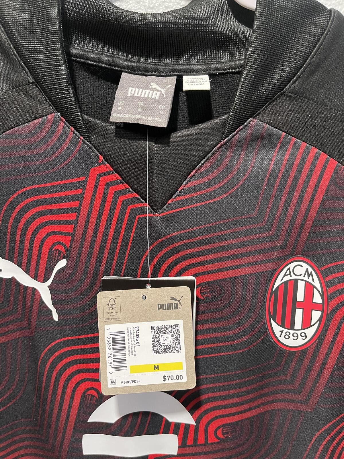 Puma Puma AC Milan Men's Football Jersey Medium Size US M / EU 48-50 / 2 - 2 Thumbnail