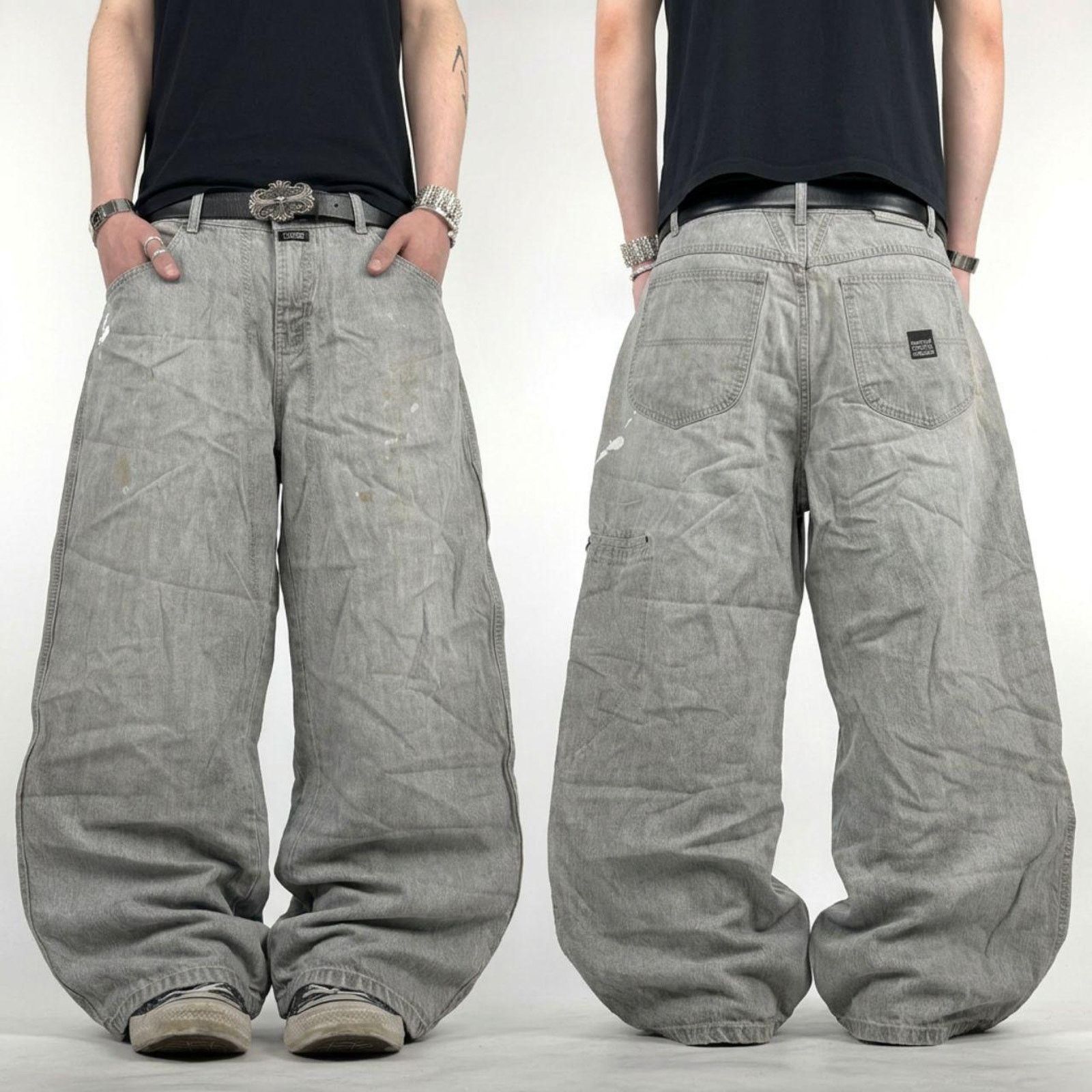 Japanese Brand × Marithe + Francois Girbaud × Vintage Vintage y2k marithe francois girbaud baggy wide leg jeans Size US 36 / EU 52 - 1 Thumbnail
