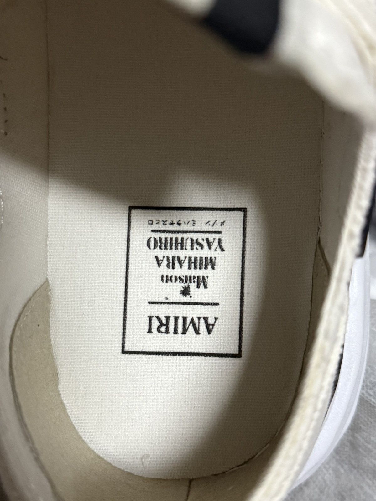 Amiri × Maison MIHARA YASUHIRO Maison Mihara Yasuhiro x Amiri Bones Sneakers Alabaster Size US 11 / EU 44 - 11 Thumbnail