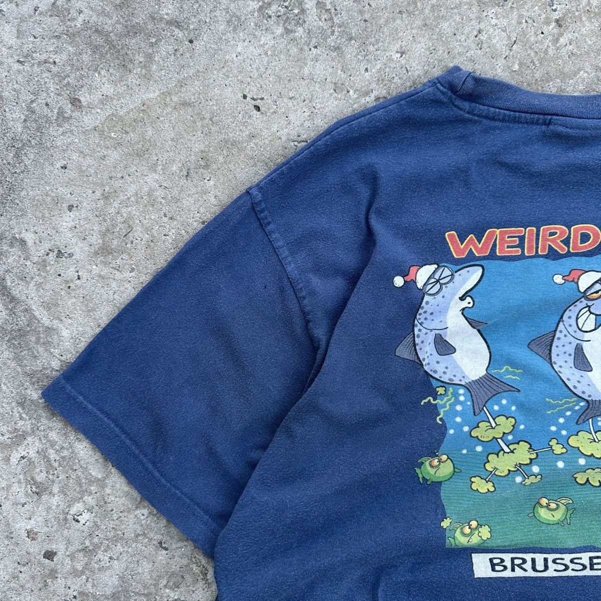 Cartoon Network Vintage Cartoon Weird Fish T-shirts Brussels Trouts Y2K 00s Size US L / EU 52-54 / 3 - 3 Thumbnail