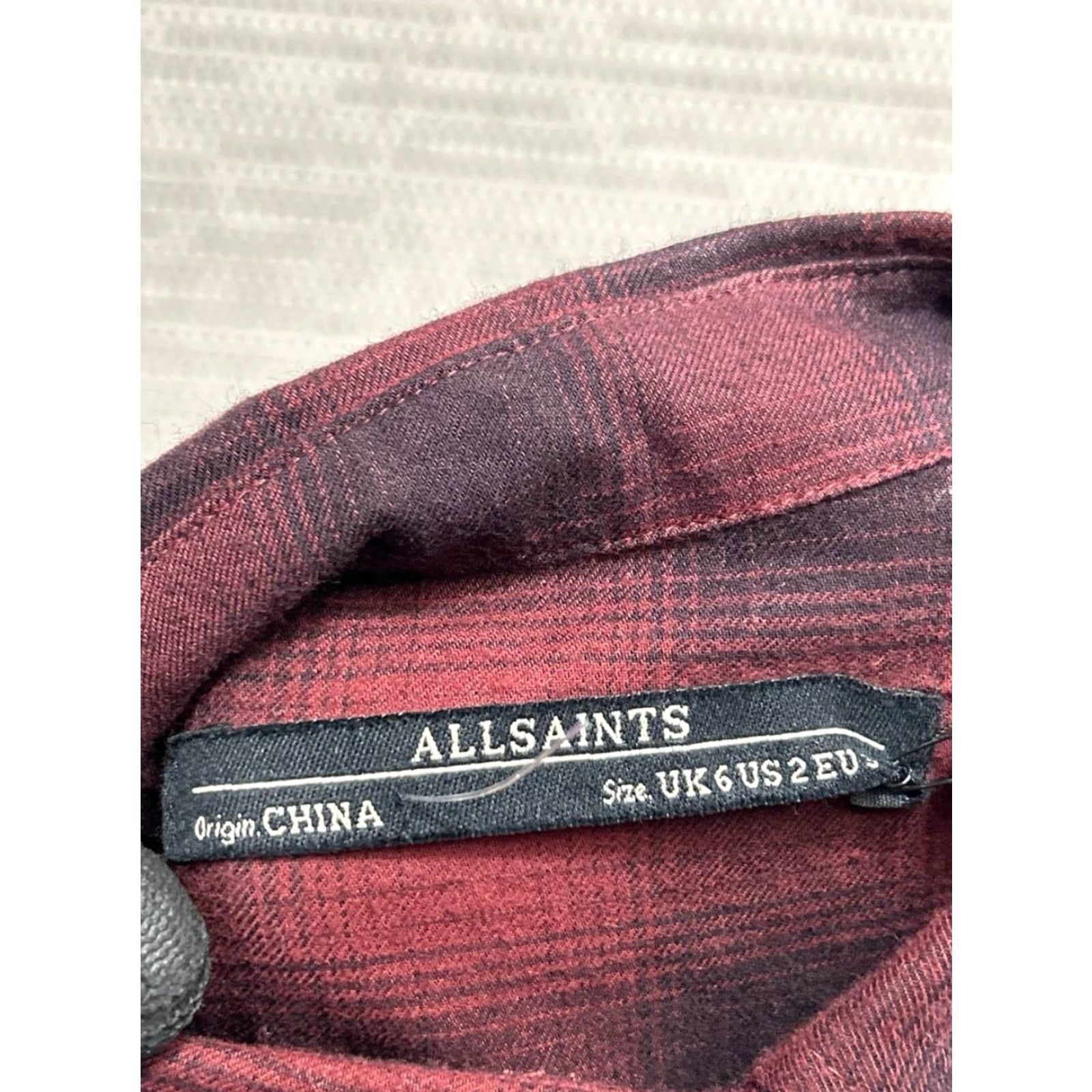 Allsaints AllSaints Kayla Shirt Dress Women 2 Red Check Cotton Button Up Shirttail Hem New Shirt Dress Women 2 Red Check Cotton Button Up Shirttail Hem New Size XS / US 0-2 / IT 36-38 - 6 Thumbnail