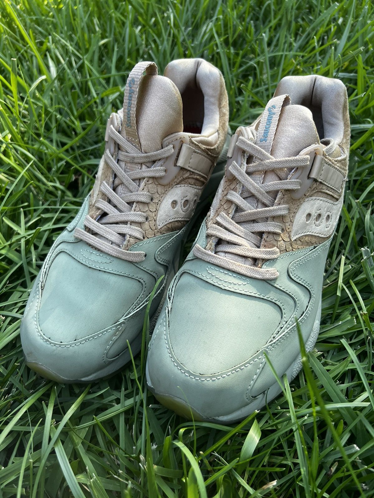 Saucony CLEAN Saucony size 8.5 Mens Grid 9000 HT Sherbert Mens Shoes Size US 8.5 / EU 41-42 - 2 Thumbnail