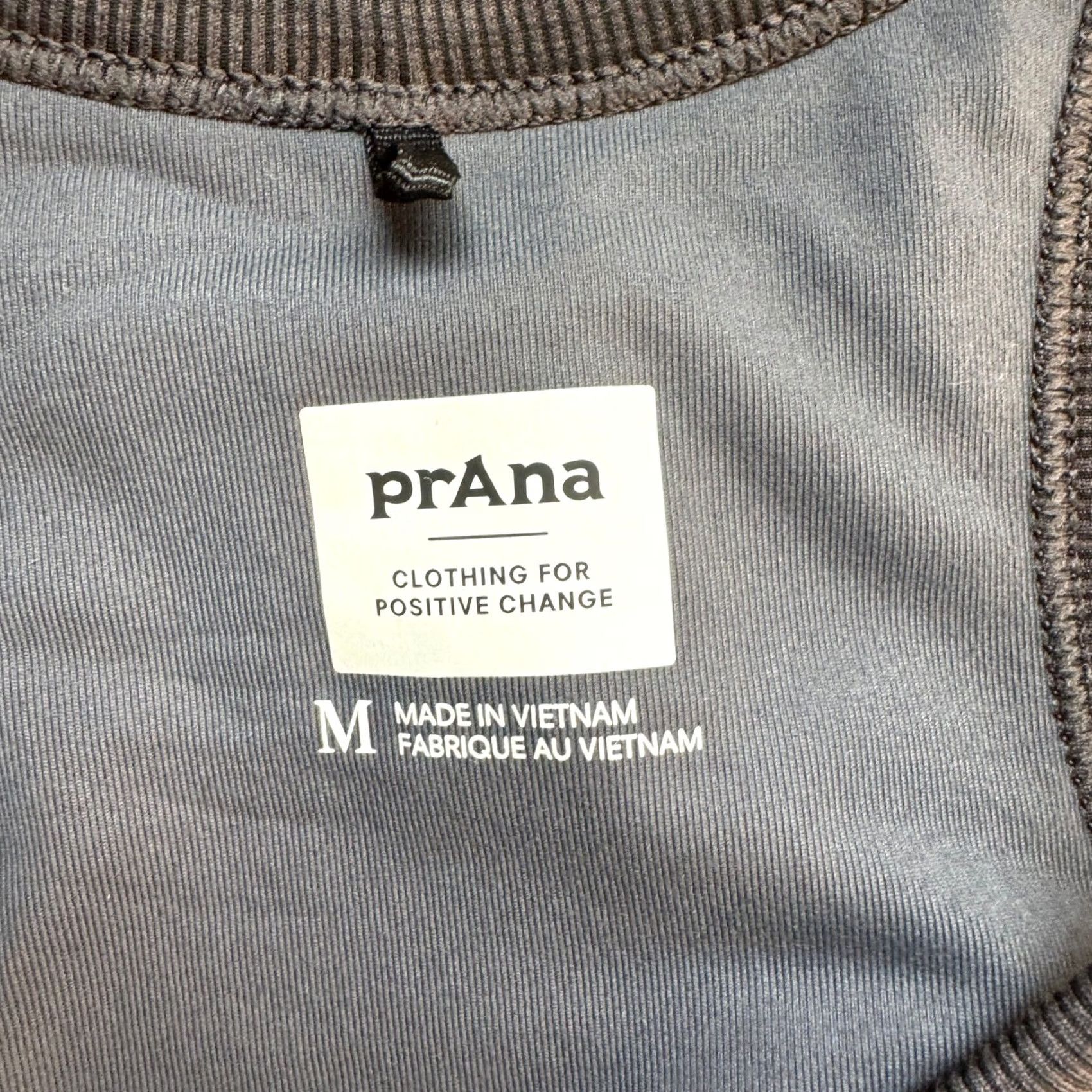 Prana prAna Women Charcoal Gray Space Dye High Neck Racerback Performance Tank Top M Size M / US 6-8 / IT 42-44 - 3 Thumbnail