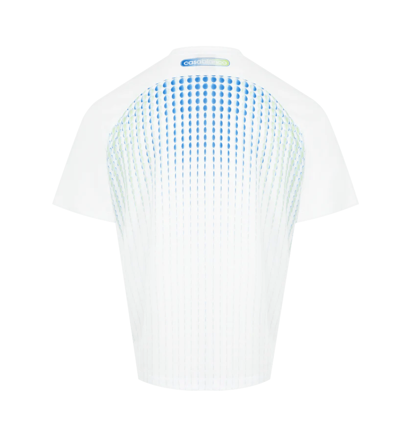 Casablanca o1h1sh10526 Tennis Tech T-Shirt in White/Blue Size US L / EU 52-54 / 3 - 2 Thumbnail