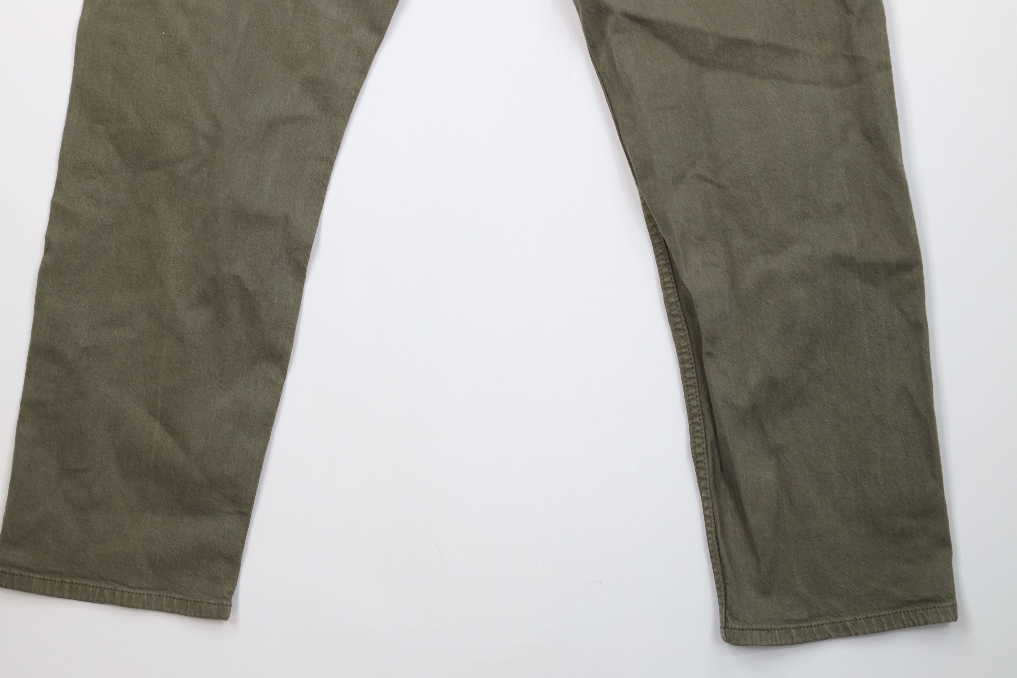 Levi's Vintage Y2K Levis 505 Regular Straight Leg Denim Jeans Green Size US 34 / EU 50 - 13 Thumbnail