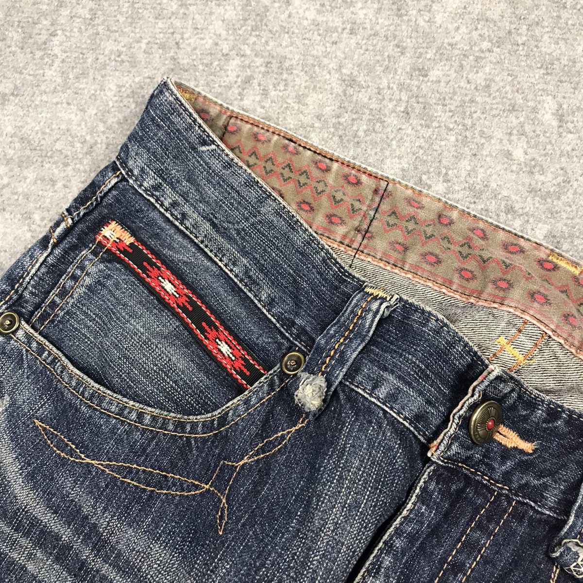 Edwin DISTRESSED DENIM EDWIN BAGGY PANTS Size US 34 / EU 50 - 8 Thumbnail