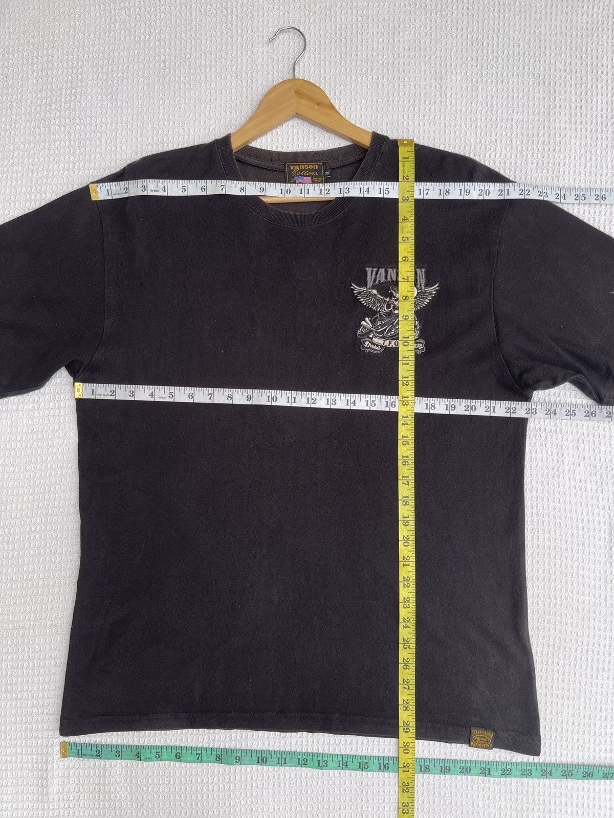 Japanese Brand Rare🔥 VANSON Leather Death Rabbit TFOA Embroidered Tee Size US XL / EU 56 / 4 - 13 Thumbnail