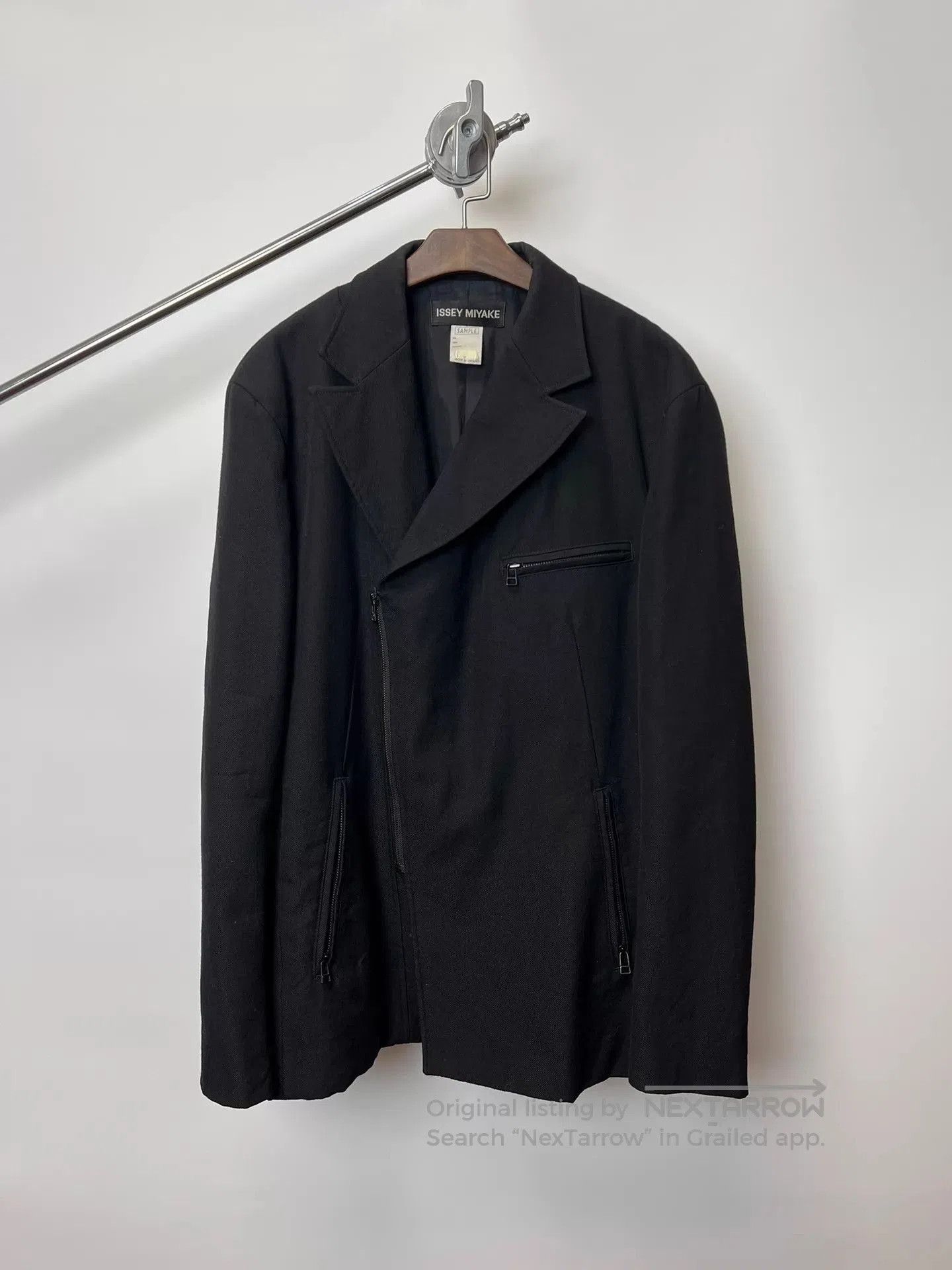 Issey Miyake Black Zip-Front Light Jacket. Size US M / EU 48-50 / 2 - 1 Thumbnail