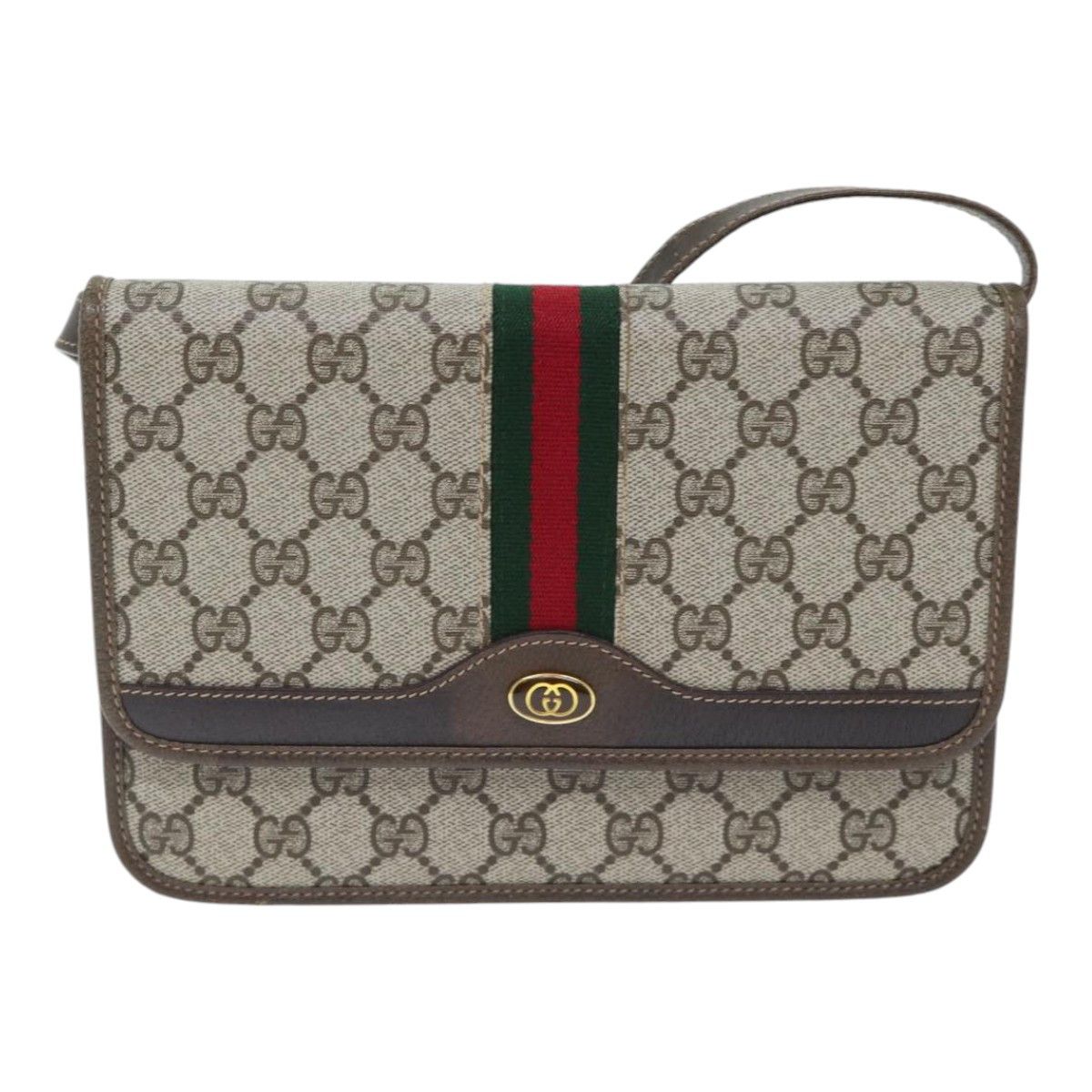 Gucci Gg Canvas Beige Canvas Shoulder Bag (Pre-Owned) Size ONE SIZE - 1 Thumbnail