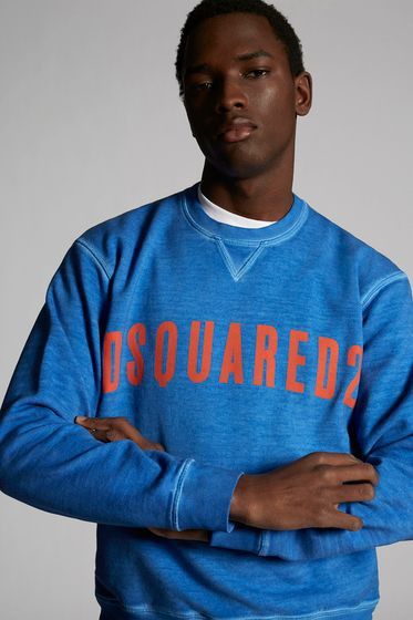 Dsquared2 DSQUARED2 blue sweatshirt jumper oversize size S Size US S / EU 44-46 / 1 - 1 Thumbnail