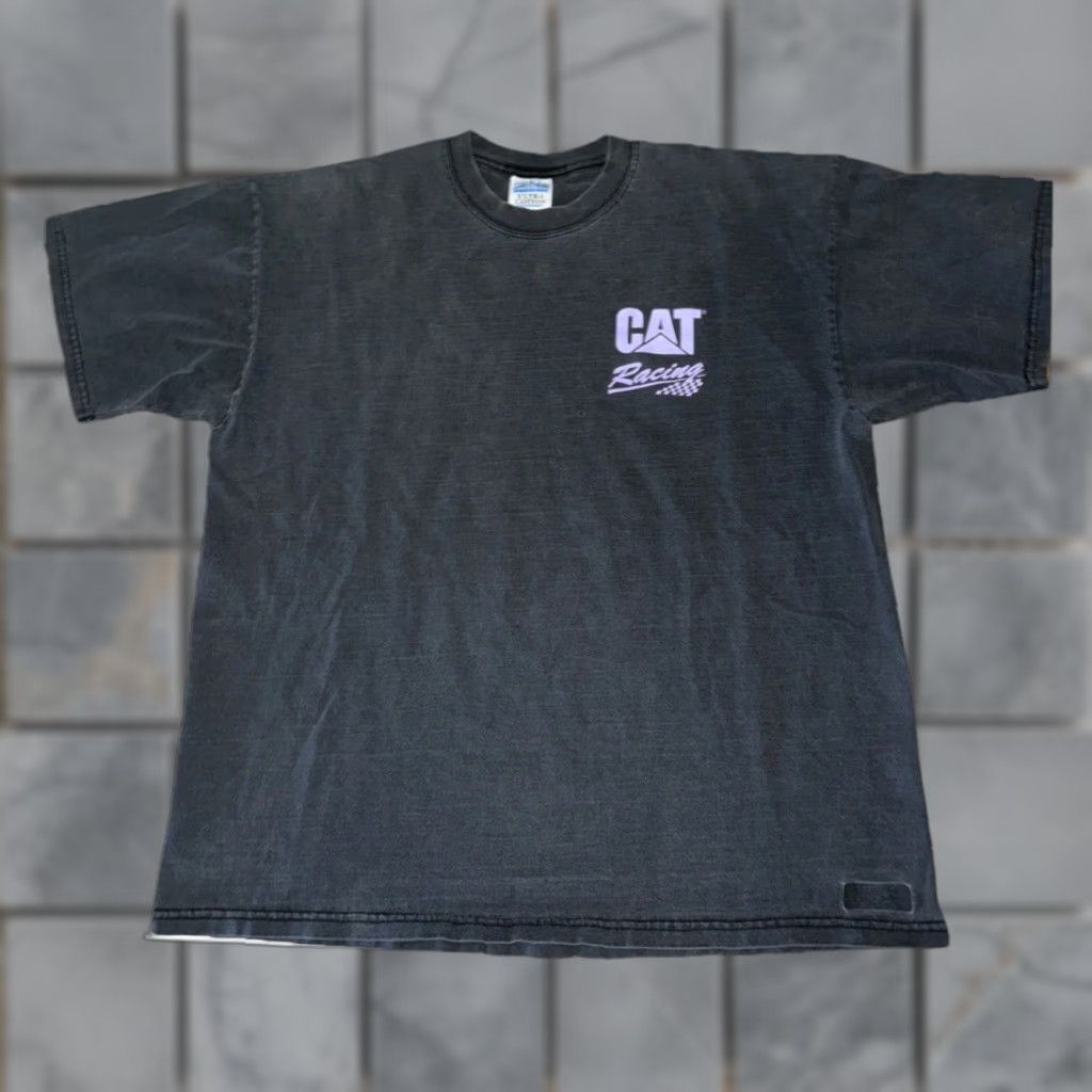 Gildan VINTAGE Ward Burton NASCAR T-Shirt Black XL Cat Racing 90s Single Stitch Shirt Mens | Black Cat | 90s NASCAR Graphic Mens XL Size US XL / EU 56 / 4 - 1 Thumbnail