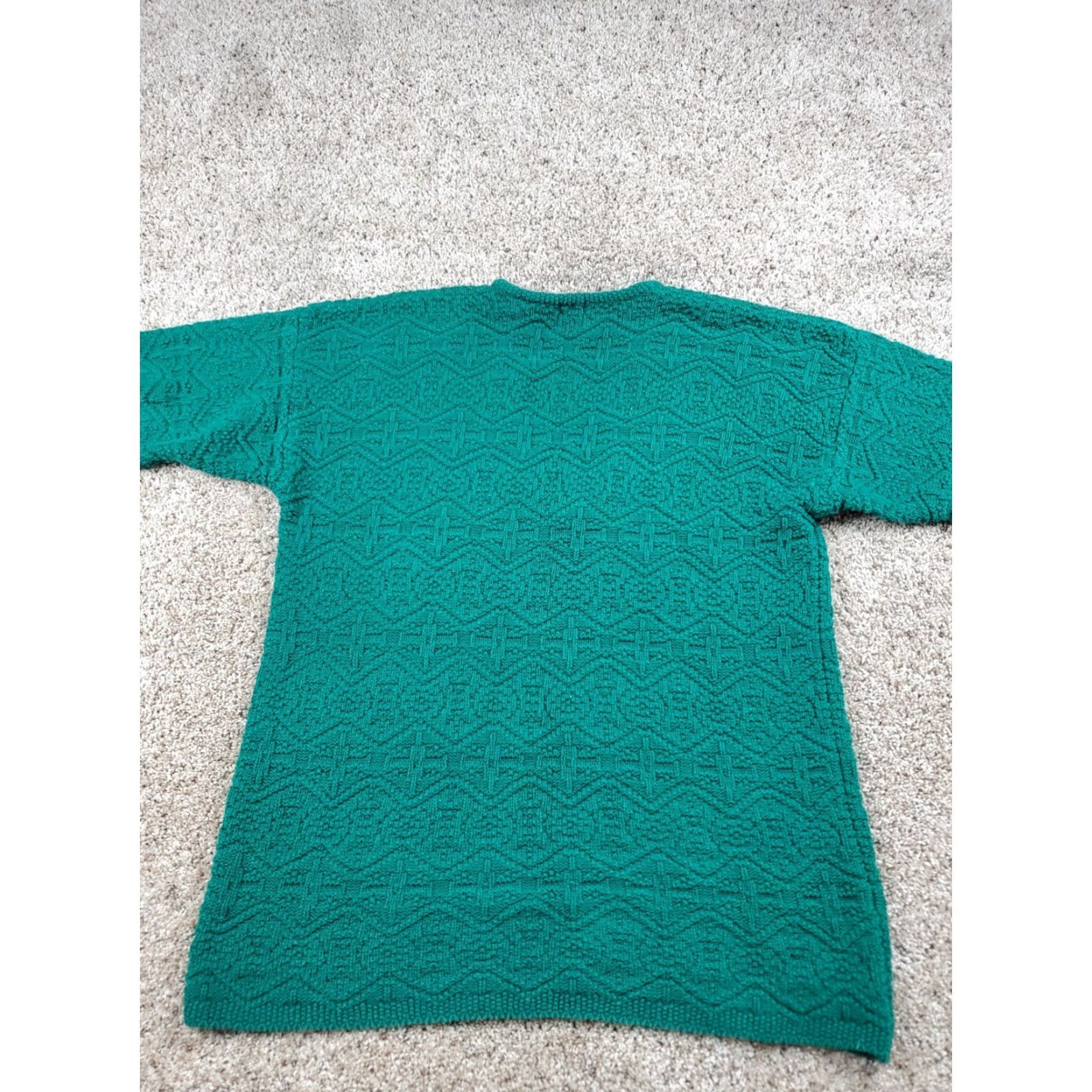 Gap VINTAGE Gap Sweater Womens Medium Green Long Sleeve V-Neck 90s Knit Pullover Shirt" Size M / US 6-8 / IT 42-44 - 6 Thumbnail