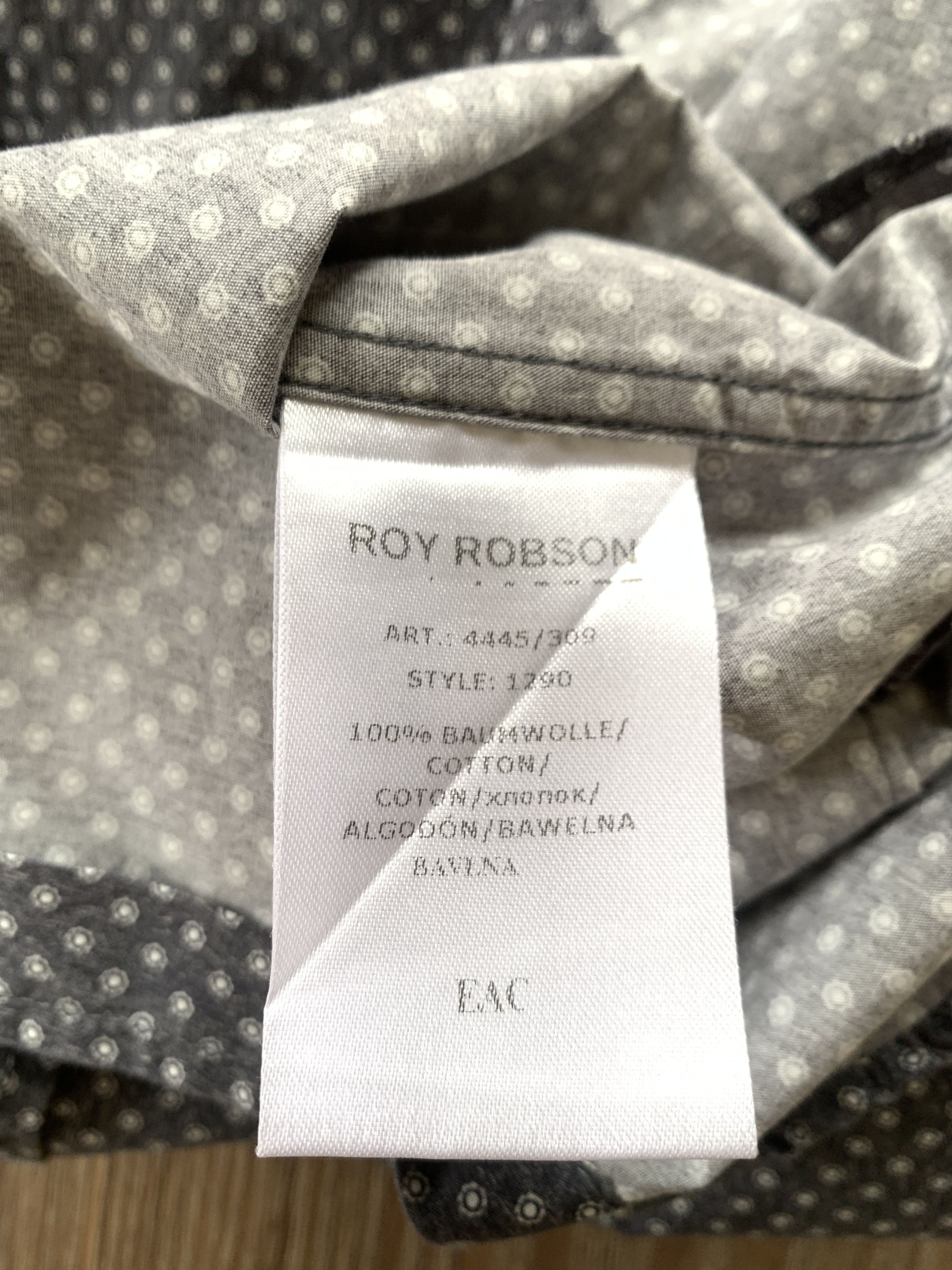 Other Roy Robson Slim Fit Button Up Long Sleeve Shirt Size US M / EU 48-50 / 2 - 7 Thumbnail