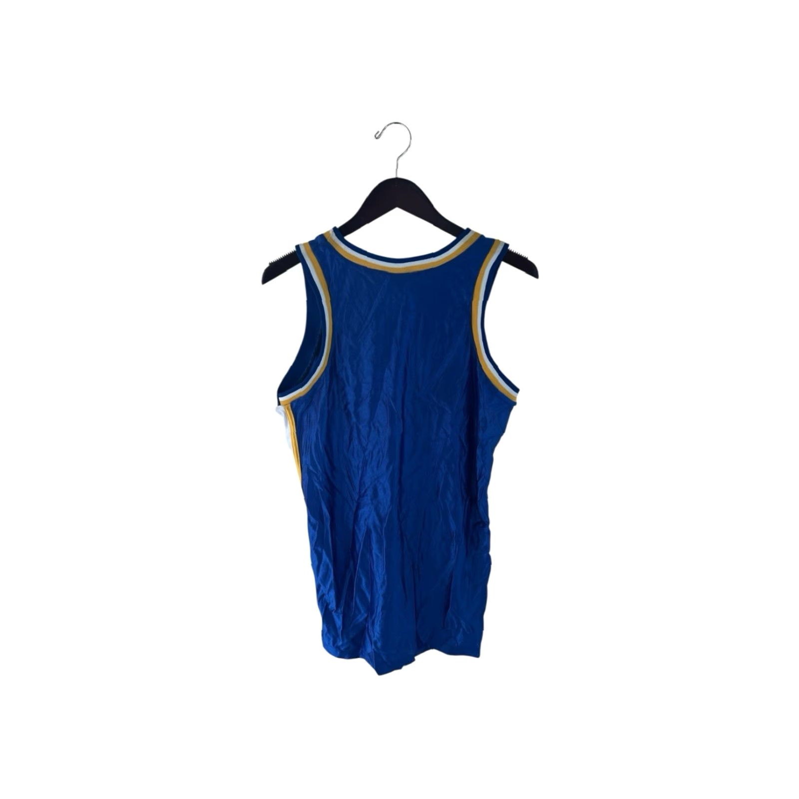 Vintage vintage Saxon dazzle basketball jersey mens M NOS NWOT 90s Canada made blue white athletic gold jersey tank 90s Mens Size US M / EU 48-50 / 2 - 5 Thumbnail