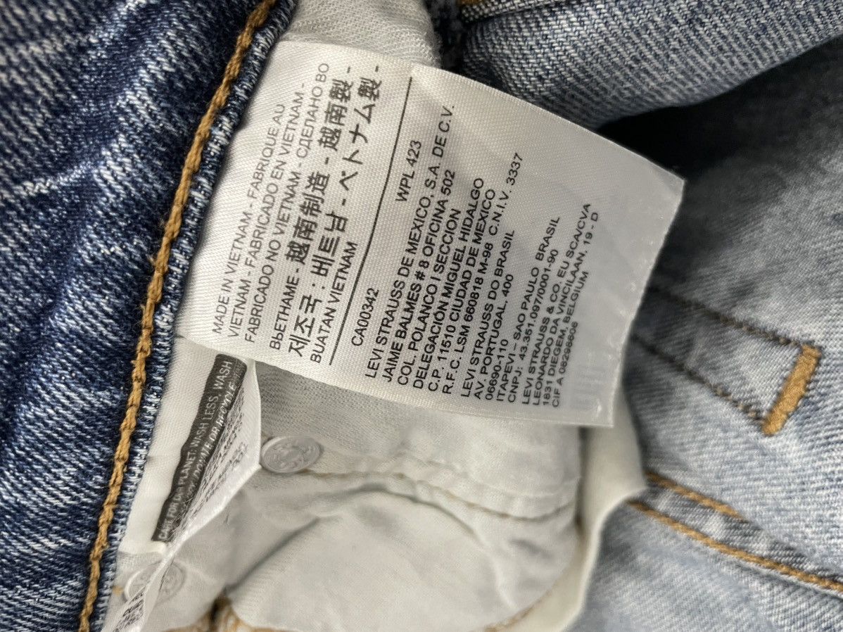 Levi's Levis 502 Y2K Distressed Mud Dirty Light Blue Wash Size US 30 / EU 46 - 14 Thumbnail