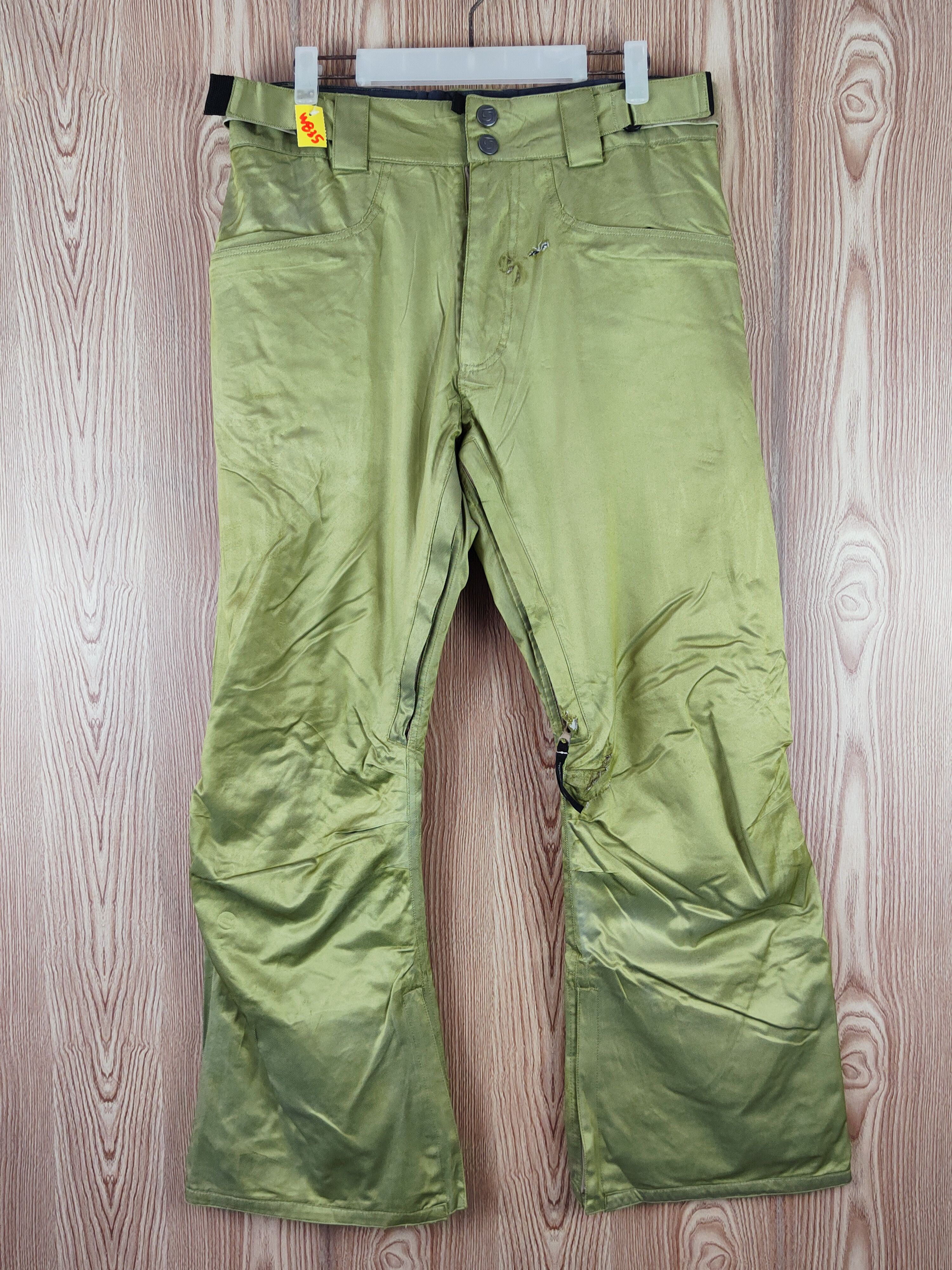 Japanese Brand Stormshed Green Ski Snowboarding Pants #W835 Size US 31 - 1 Thumbnail