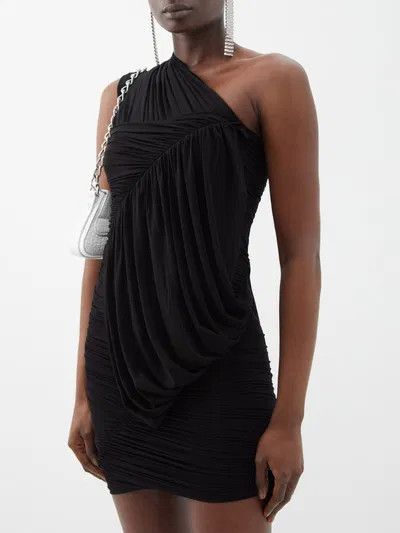 Rick Owens o1y0126 Mini Dress in Black Size M / US 6-8 / IT 42-44 - 2 Thumbnail