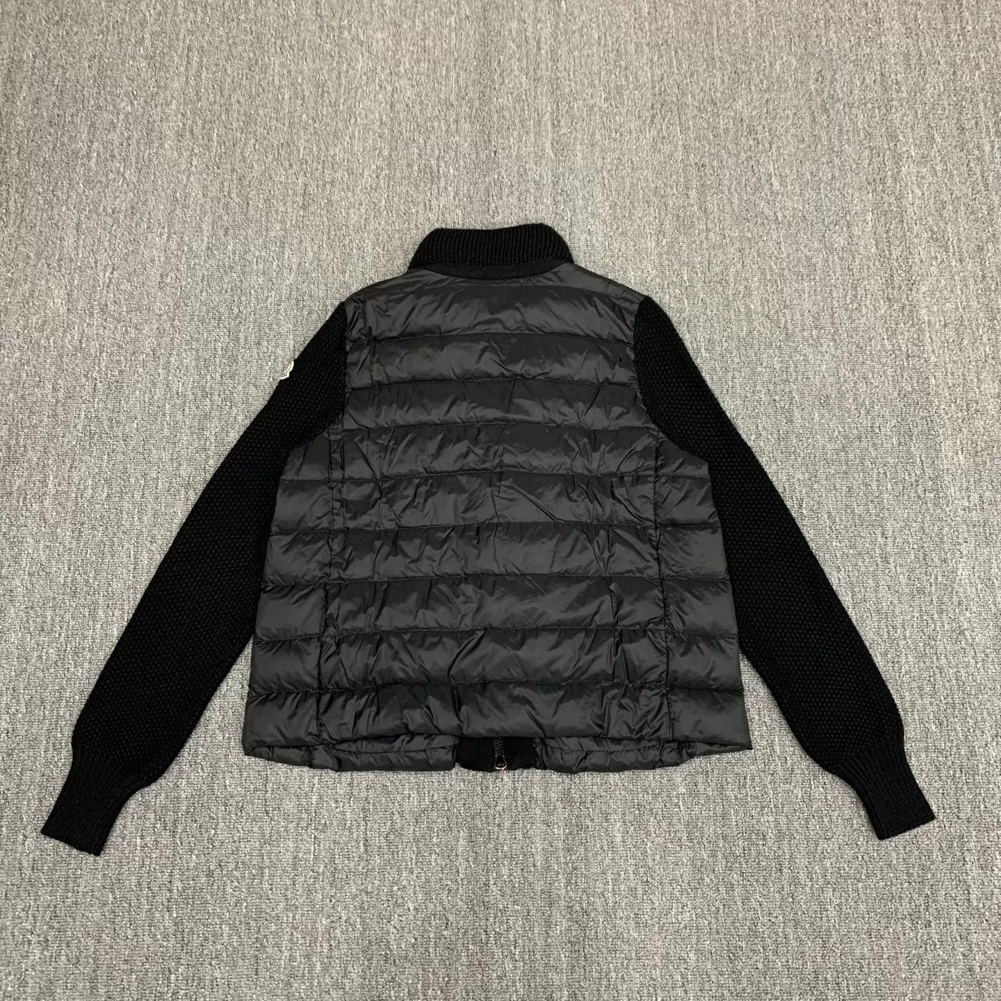 Moncler Moncler Black Knit Down Jacket S 95 New Size S / US 4 / IT 40 - 2 Thumbnail