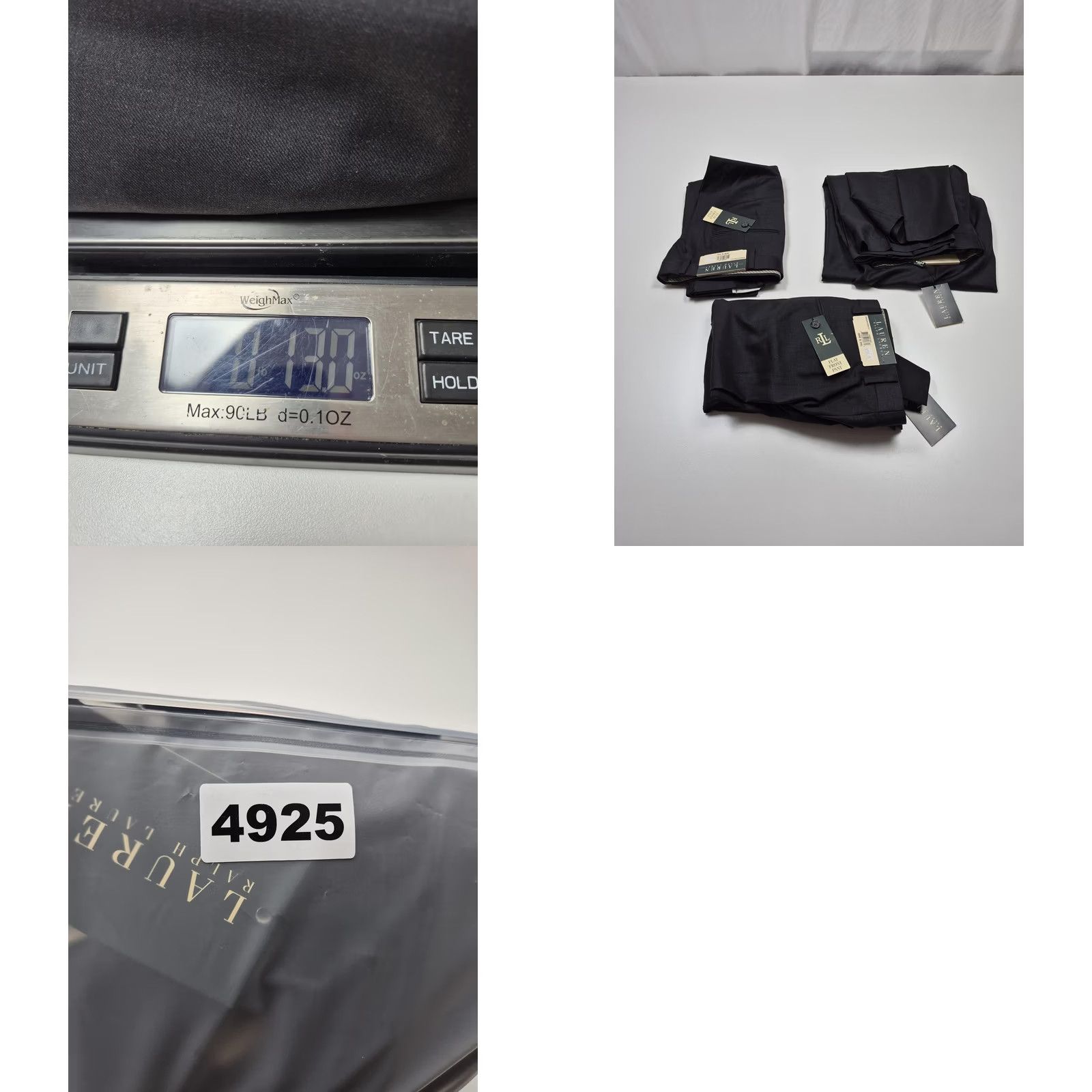 Ralph Lauren VTG Lauren Ralph Lauren Suit Pants Mens 38x34 Gray Wool Flat Front Dress Pants Size 38R - 9 Thumbnail