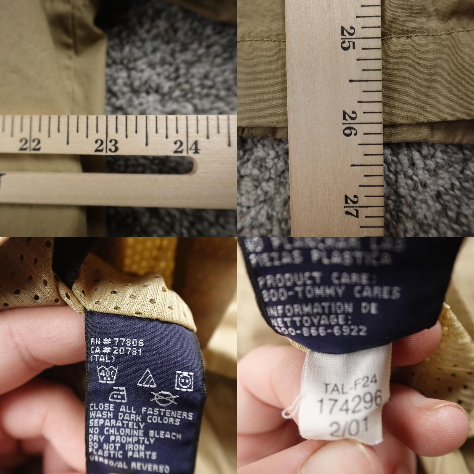 Tommy Hilfiger VINTAGE Tommy Hilfiger Jacket Mens M Beige Crest Logo Zip Chin Strap Bomber Golf Y2K Size US M / EU 48-50 / 2 - 8 Thumbnail
