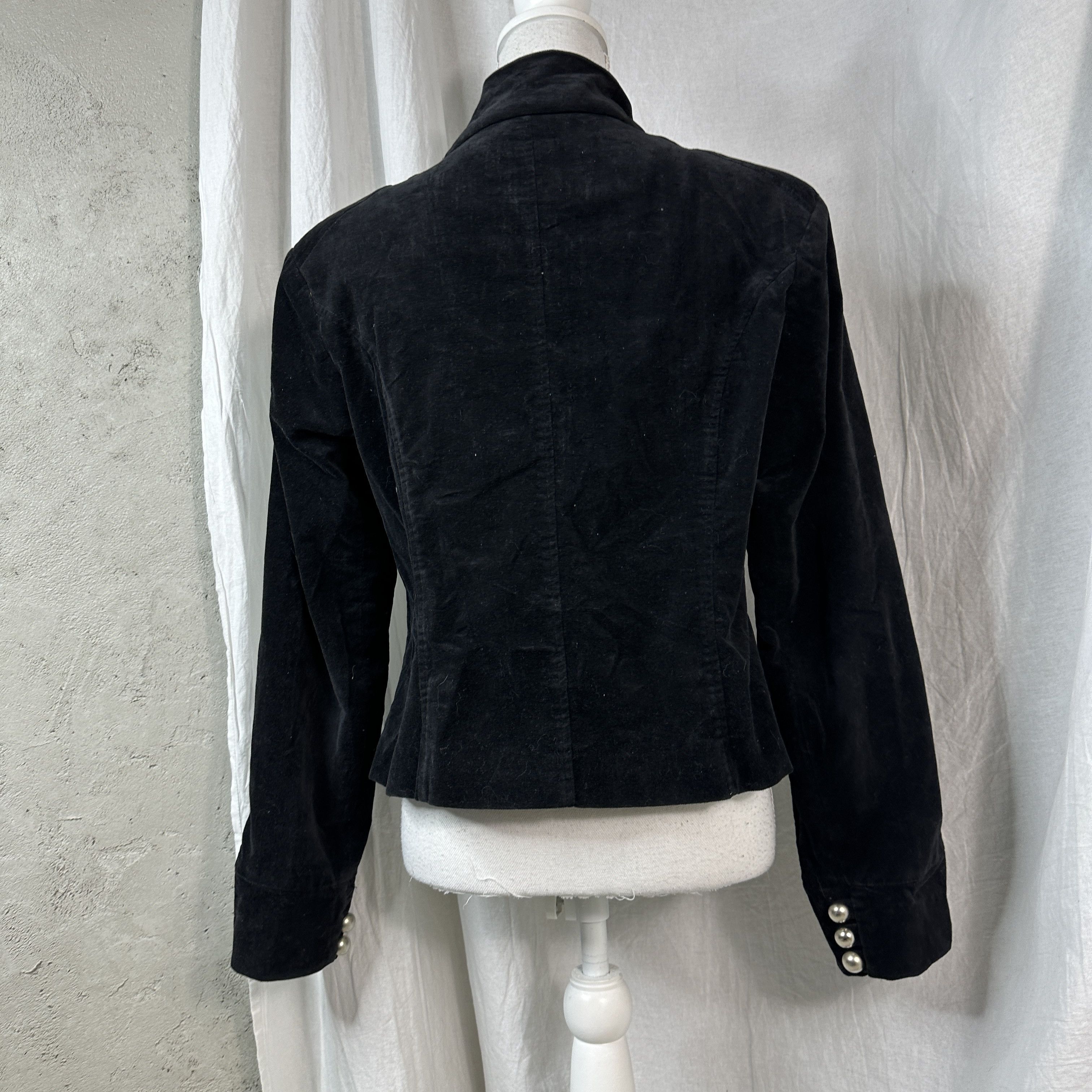 Vintage Military Styled Vintage Avant Garde Velour Jacket Size M / US 6-8 / IT 42-44 - 6 Thumbnail