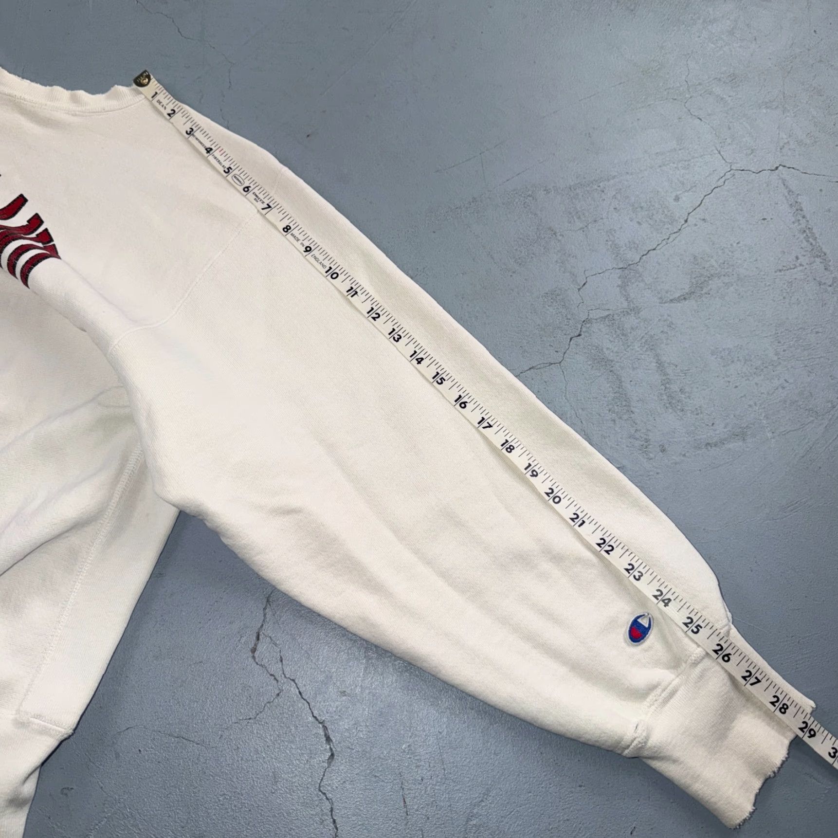 Champion VINTAGE 80s Champion Reverse Weave Crewneck Sweatshirt XL White Solid Heavyweight Mens USA Sports Size US XL / EU 56 / 4 - 6 Thumbnail