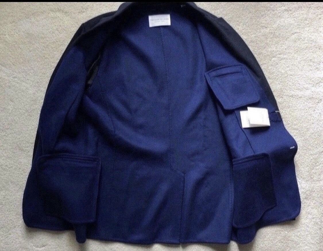 Tomorrowland Navy Wool Sweater Blazer Size 40R - 3 Thumbnail