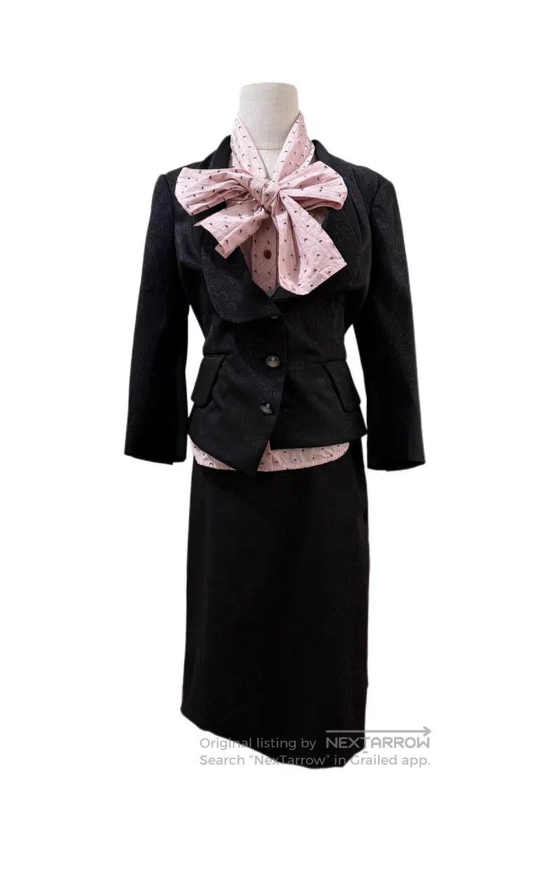 Vivienne Westwood Vivienne Westwood Black Asymmetrical Skirt Suit with Hidde Size S / US 4 / IT 40 - 4 Thumbnail