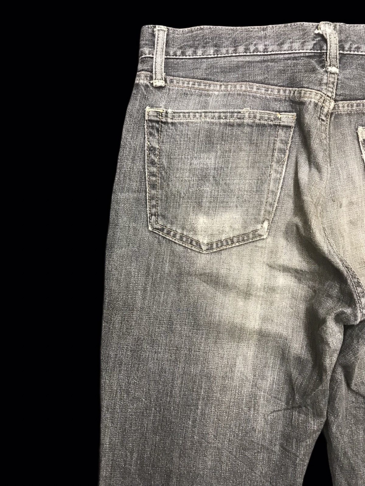 Edwin 💥THRASHED💥ARCHVL EDWIN 800SX BOTTOM DISTRESSED DENIM F244 Size US 31 - 11 Thumbnail