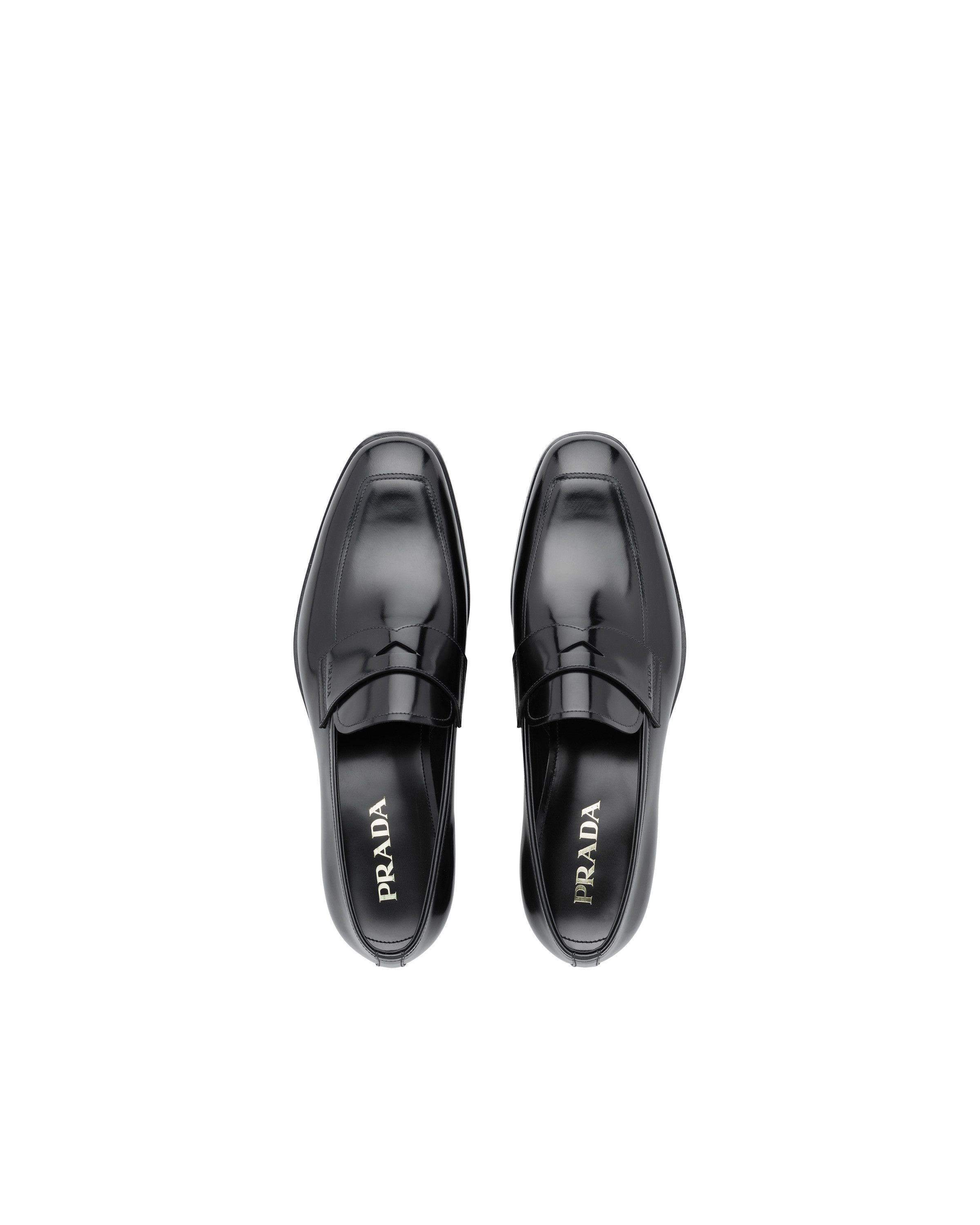 Prada o1mt1gz0225 Brushed Loafers in Black Size US 9 / EU 42 - 3 Thumbnail