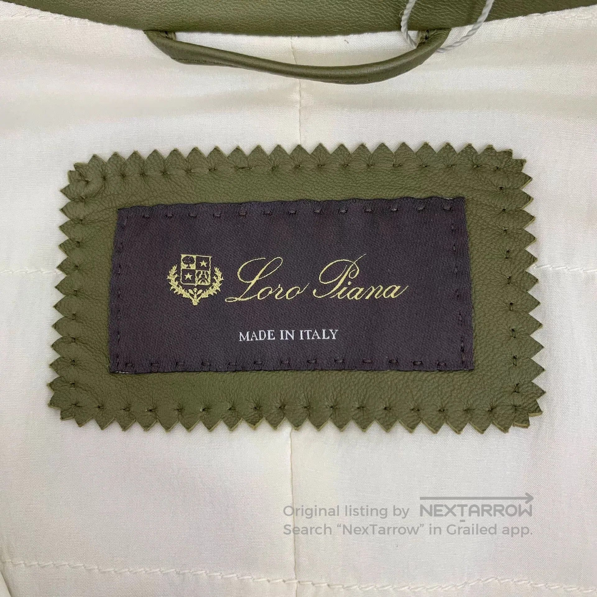 Loro Piana Loro Piana Green Lambskin Leather Jacket. Size S / US 4 / IT 40 - 5 Thumbnail