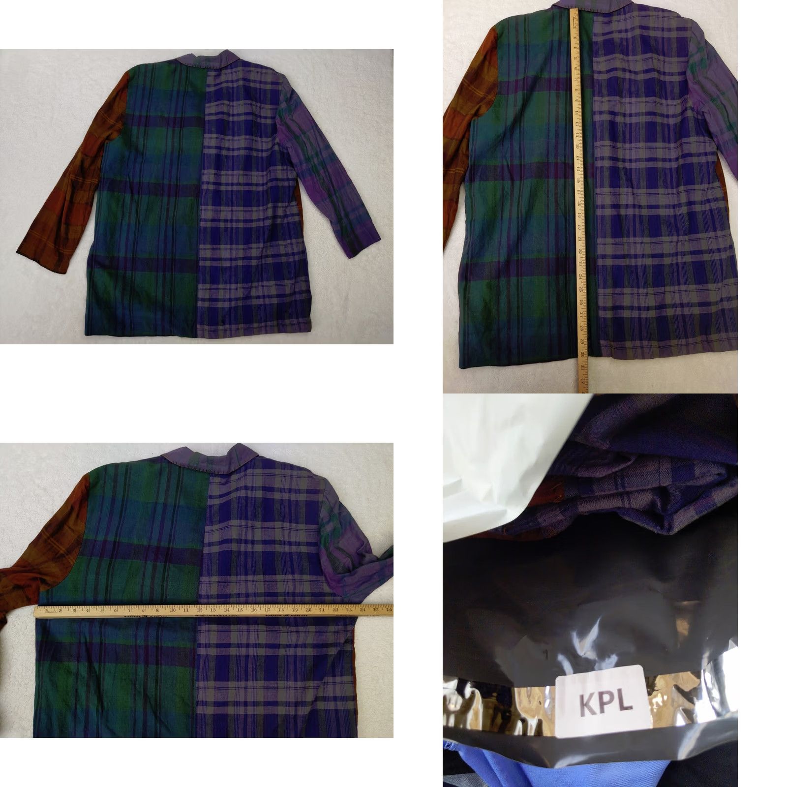 Liz Claiborne Liz Claiborne Shirt Blazer Women Plaid Multicolor 1 Button Long Sleeve Plus Size Fashion Street Styles Size XS / US 0-2 / IT 36-38 - 8 Thumbnail