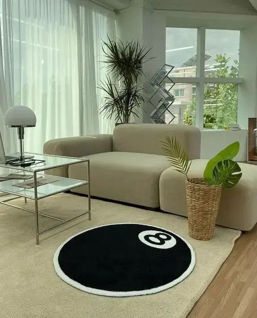 Other ⚡️Special-shaped Carpet Rug 8 ball pattern y2k Size ONE SIZE - 2 Thumbnail