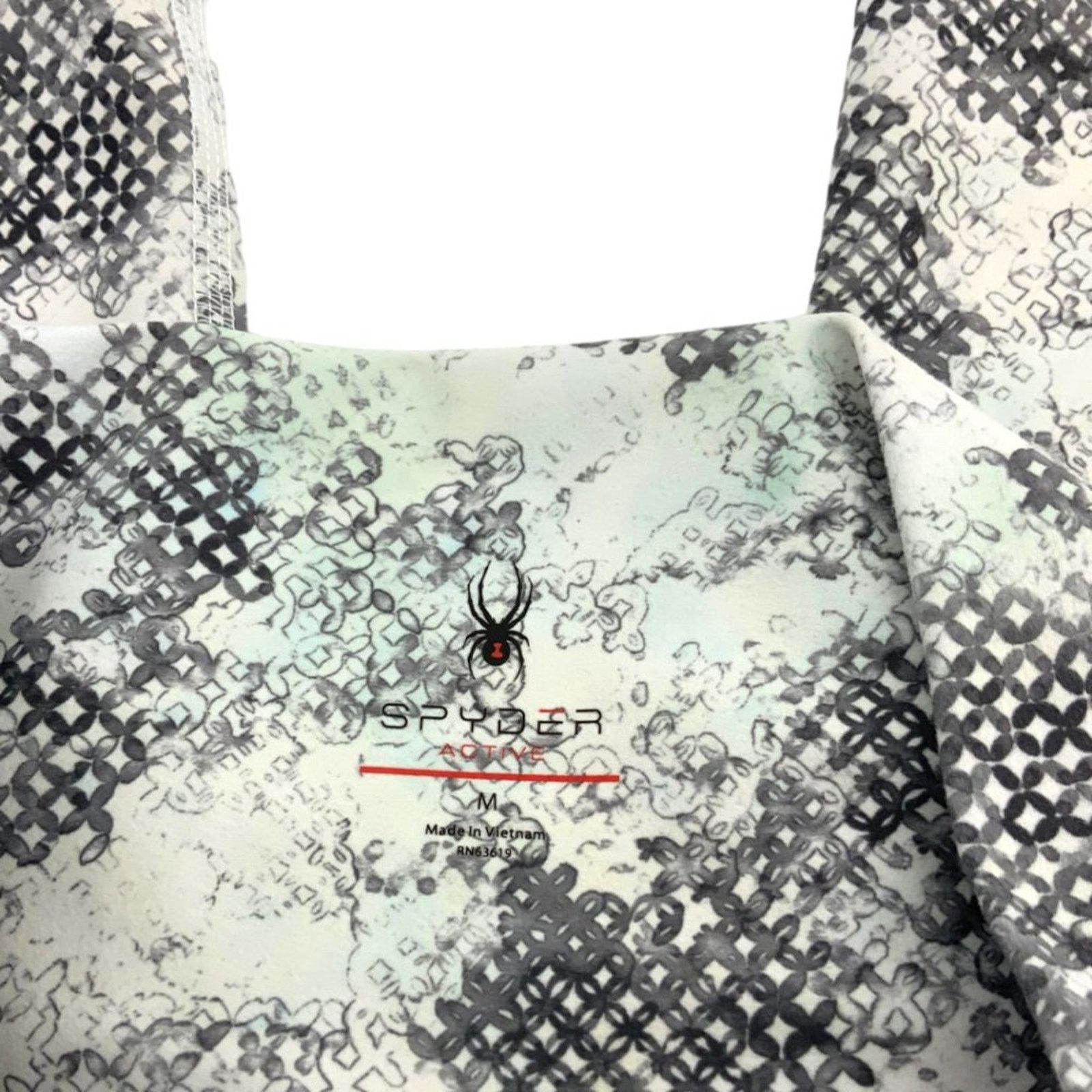 Spyder Spyder Movement White Gray Crop Leggings Size Medium Size 30" / US 8 / IT 44 - 3 Thumbnail