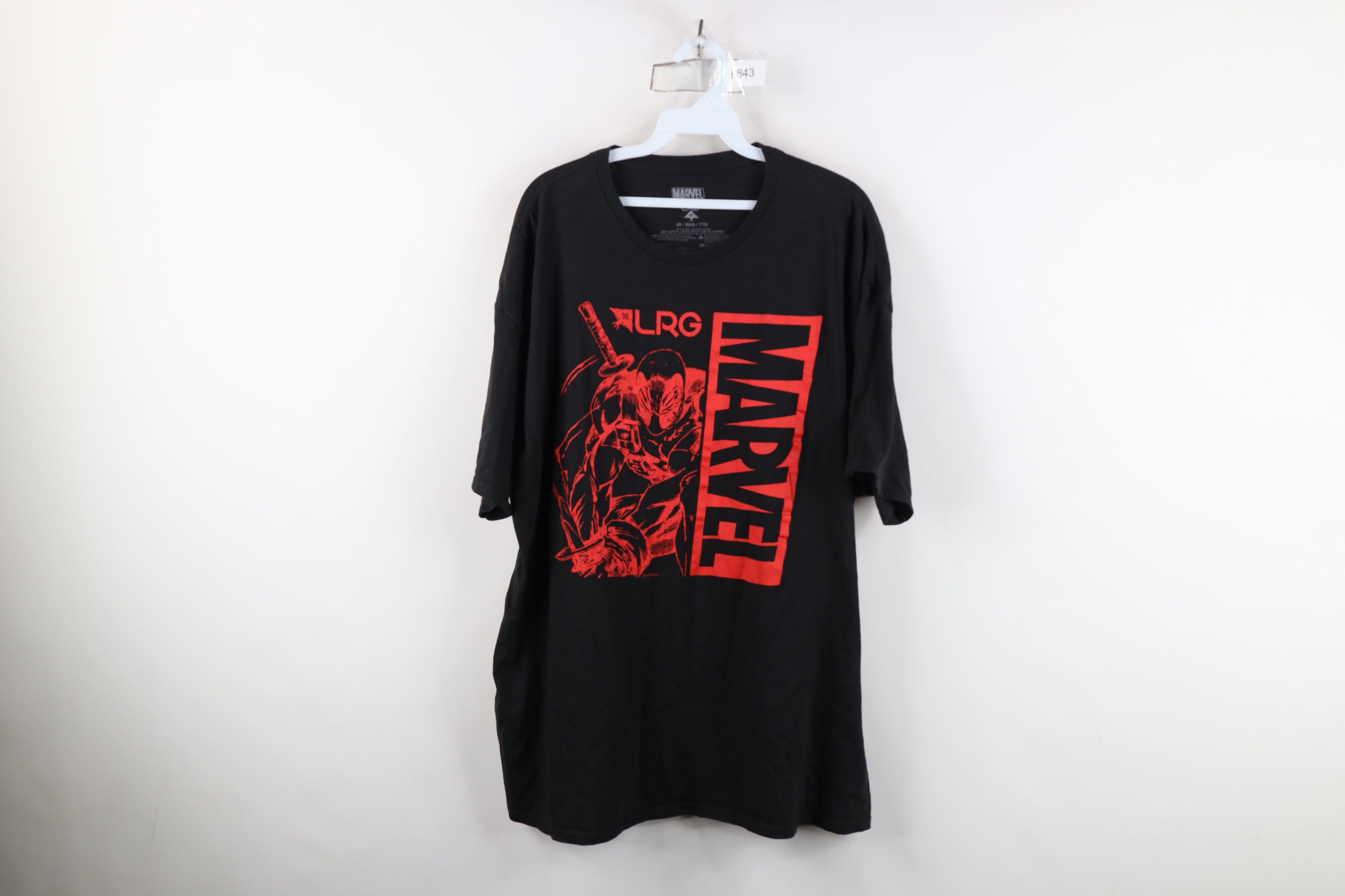 Vintage Marvel Comics x LRG Spell Out Deadpool T-Shirt Black Size US XXL / EU 58 / 5 - 1 Thumbnail
