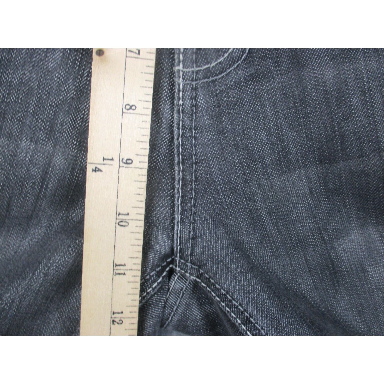 Avirex Avirex Jeans Mens 30x32 Gray Regular Fit Straight Leg Embroidered Pockets Denim Size US 30 / EU 46 - 4 Thumbnail