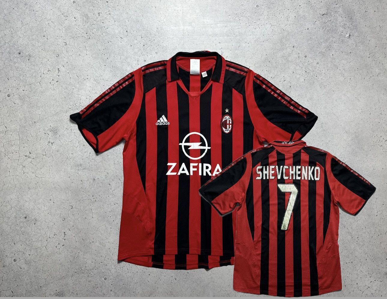 Adidas Adidas AC Milan 2004/2005 Shevchenko #7 Soccer Jersey Size US L / EU 52-54 / 3 - 1 Thumbnail