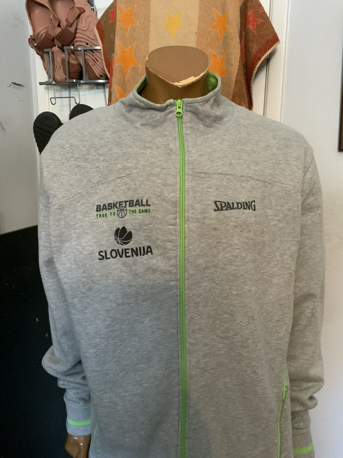 Spalding Slovenia National Basketball FIBA EuroBasket Track Jacket Size US XXL / EU 58 / 5 - 10 Thumbnail