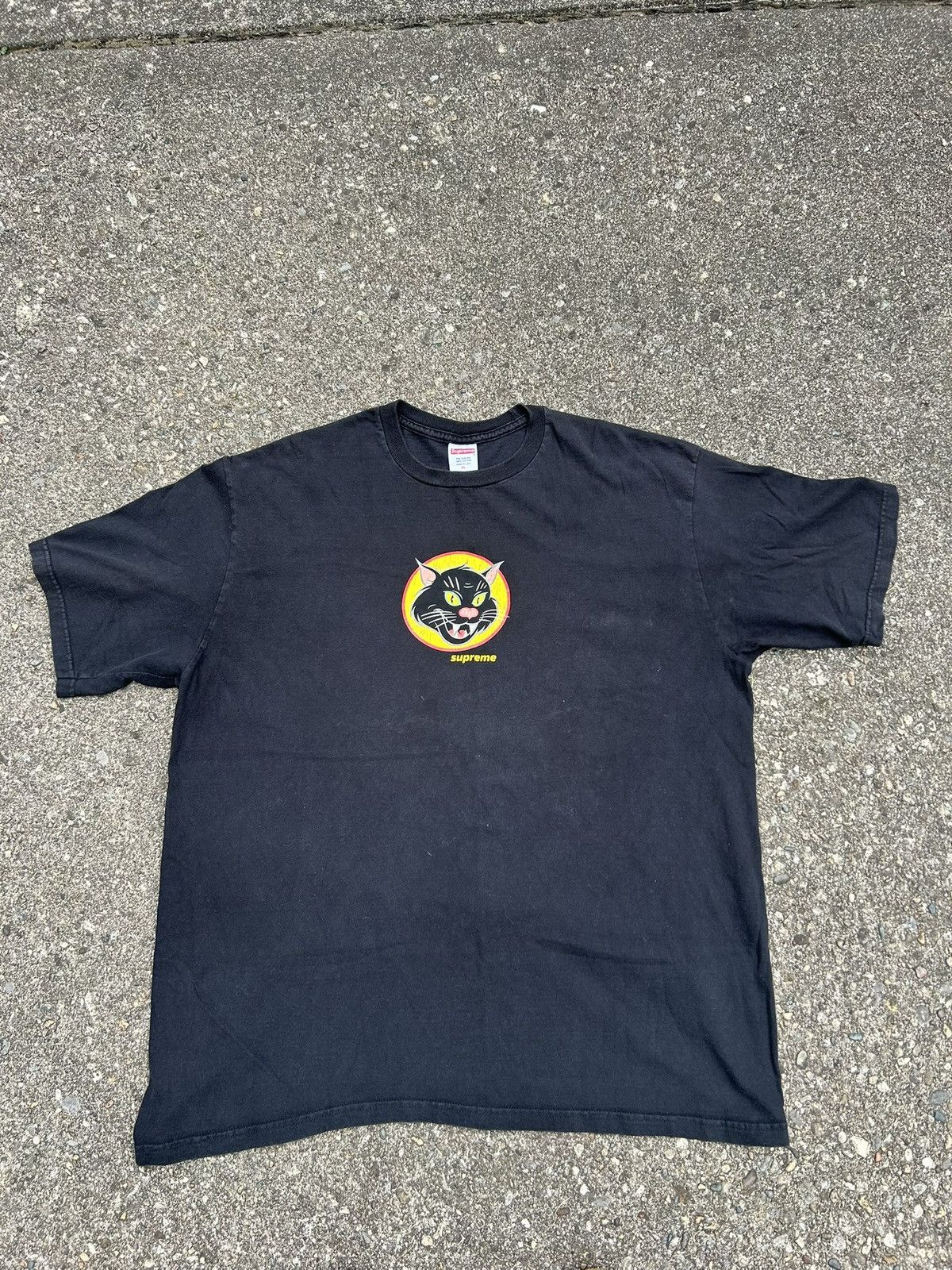 Supreme Supreme Black Cat Tee SS20 Black Size XL Size US XL / EU 56 / 4 - 1 Thumbnail