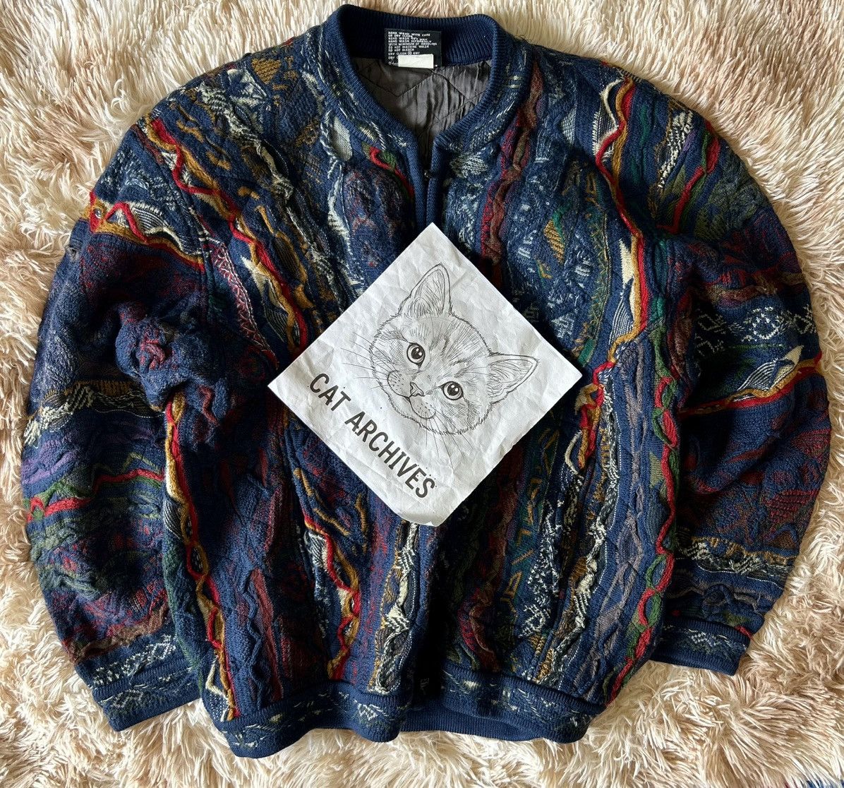 Coogi CRAZY RARE VINTAGE 90’S COOGI 3D CABLE KNIT ZIPPER Size US M / EU 48-50 / 2 - 10 Thumbnail