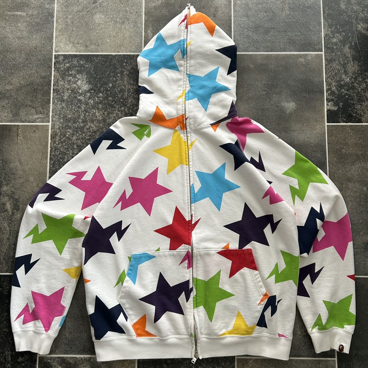 Y2K Nigo Era Bape Hoodie Star Logo Full Zip