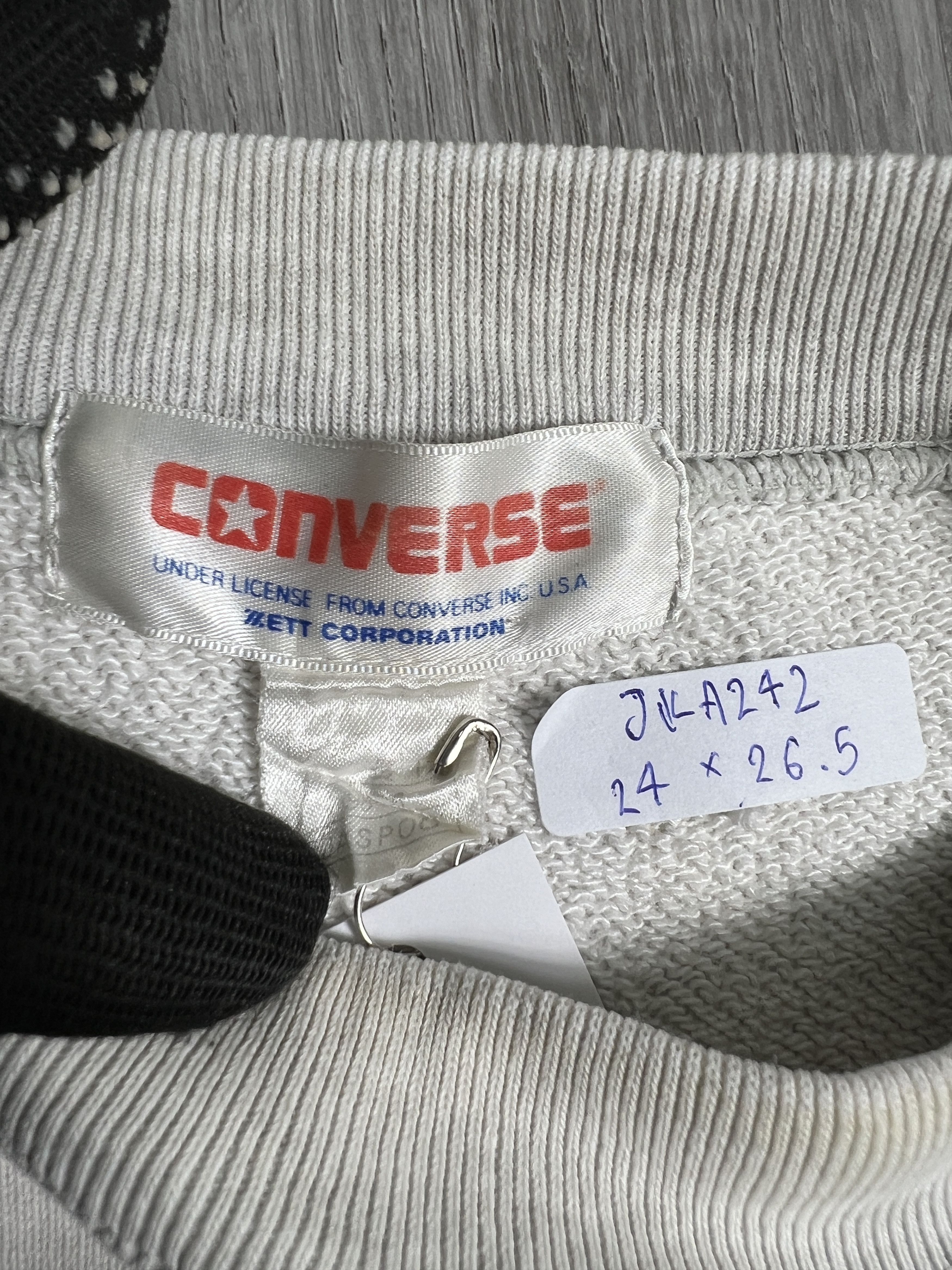 Converse Vintage Converse One Star Big Logo Sweatshirt JKA242 Size US L / EU 52-54 / 3 - 3 Thumbnail